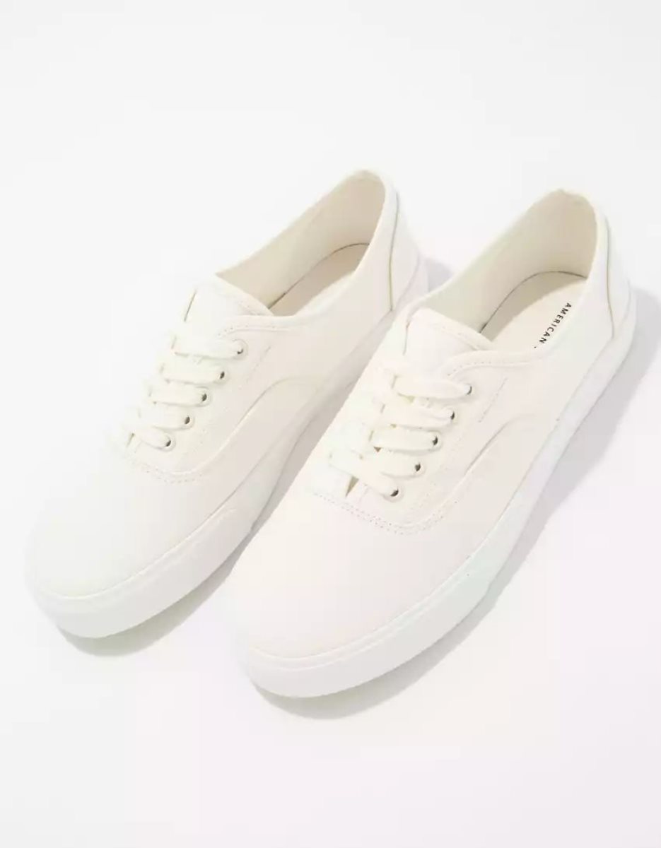 Baskets American Eagle AE Classiche Tela Blanche Homme | HOV-03241807